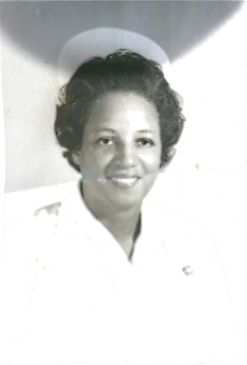 Great Aunt Gertrude in her nursing uniform, a portrait of compassionate care